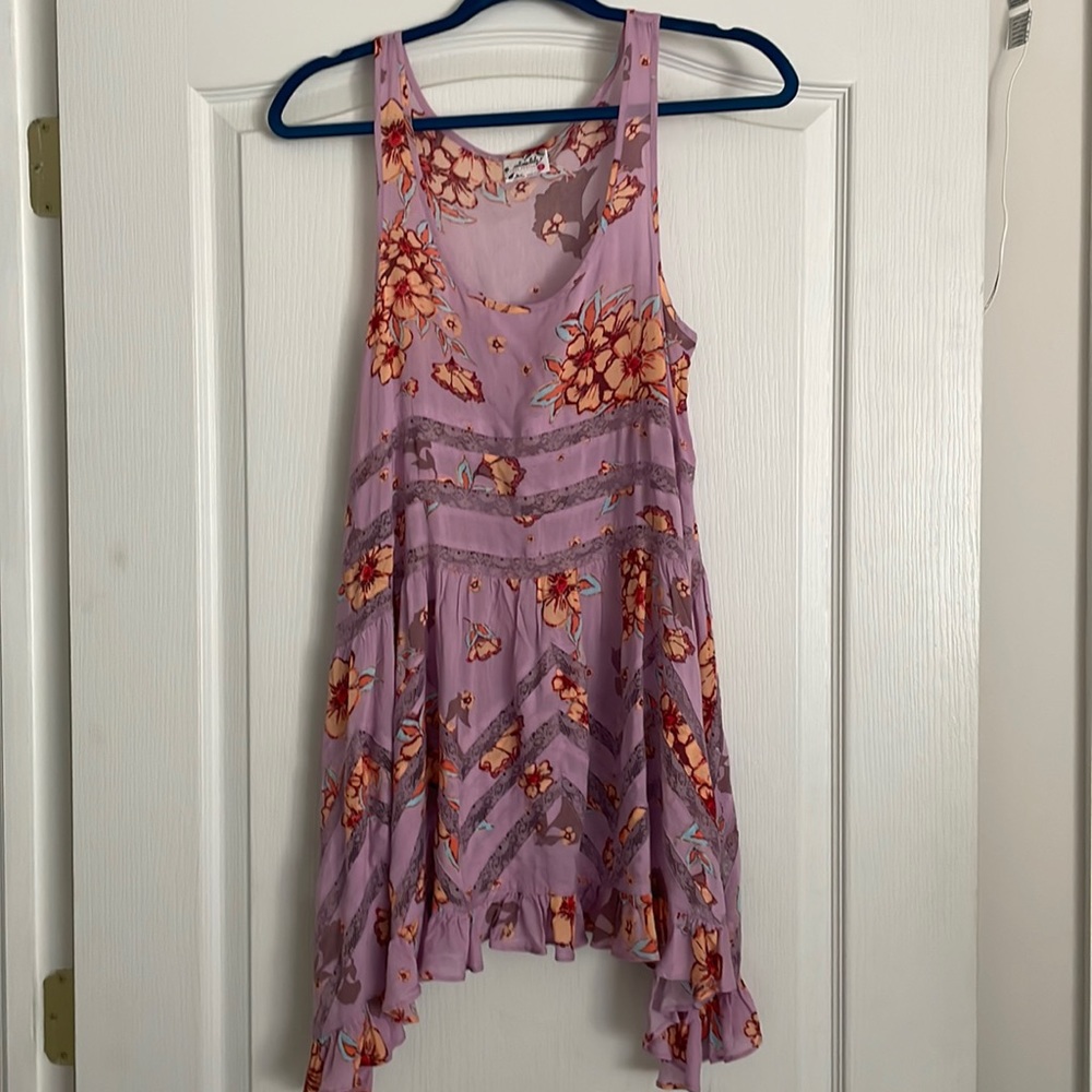 Intimately Free People Lace Detailed slip swing dress